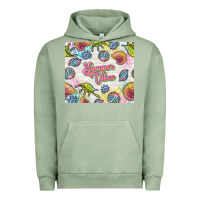 Pigment Oil Green summer vibes with sea shells Urban Hoodie - TumblerDesignByShophia