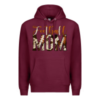 Burgundy football mom Premium Hoodie - Jasminsmagicworld