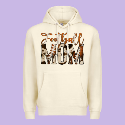 Football Mom Premium Hoodie Designed By Jasminsmagicworld