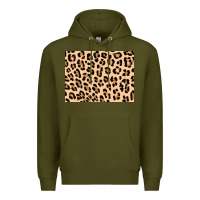 Army Green leopard background 3200x2400 Premium Hoodie - AdoDesignShop