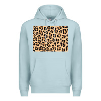 Blue Mist leopard background 3200x2400 Premium Hoodie - AdoDesignShop