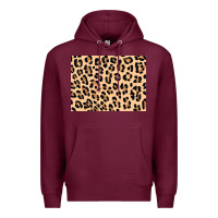 Burgundy leopard background 3200x2400 Premium Hoodie - AdoDesignShop
