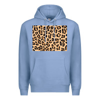 Colony Blue leopard background 3200x2400 Premium Hoodie - AdoDesignShop