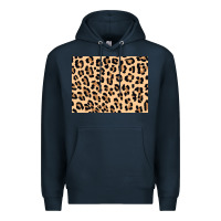 Navy leopard background 3200x2400 Premium Hoodie - AdoDesignShop