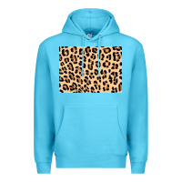 Ocean Blue leopard background 3200x2400 Premium Hoodie - AdoDesignShop