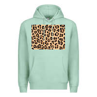 Seafoam leopard background 3200x2400 Premium Hoodie - AdoDesignShop