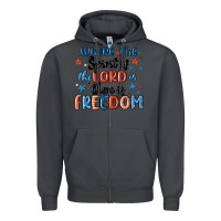 Smoke where the spirit of the lord is there is freedom Zipper Hoodie - MaliasSmallBusiness