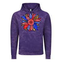 Cloud Purple America sunflower Vintage Hoodie - Neo Western