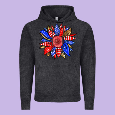 America Sunflower Vintage Hoodie Designed By Neo Western