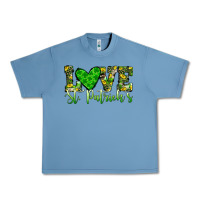 Pebble Blue love st patrick s heart Urban Heavy Tee - JahusDesignShop
