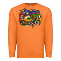Carrot oh holy night with baby jesus for christmas Premium Sweatshirt - MaliasSmallBusiness