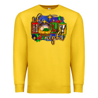 Lemon oh holy night with baby jesus for christmas Premium Sweatshirt - MaliasSmallBusiness