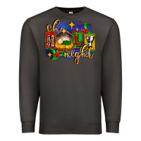 Smoke oh holy night with baby jesus for christmas Premium Sweatshirt - MaliasSmallBusiness