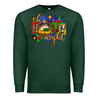 Sports Green oh holy night with baby jesus for christmas Premium Sweatshirt - MaliasSmallBusiness