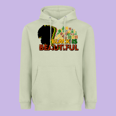 Black Is Beautiful Heavyweight Hoodie Designed By Nancycooperartshop