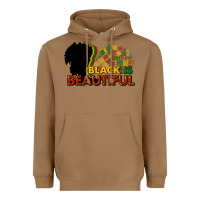 Toasted Coconut black is beautiful Heavyweight Hoodie - NancyCooperArtShop