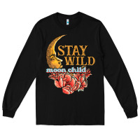 Black stay wild moon child Long Sleeve Tee - JahusDesignShop