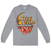 Heather Grey stay wild moon child Long Sleeve Tee - JahusDesignShop