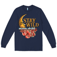 Navy stay wild moon child Long Sleeve Tee - JahusDesignShop