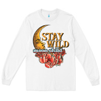 White stay wild moon child Long Sleeve Tee - JahusDesignShop
