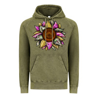 Vintage Olive sunflower camouflage Vintage Hoodie - JahusDesignShop