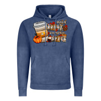 Vintage Denim wild about pumpkin spice Vintage Hoodie - CowhideDigitalArt