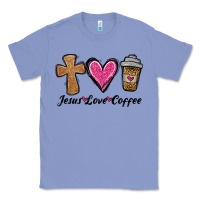 Colony Blue jesus love coffee Classic Tee - Jasminsmagicworld
