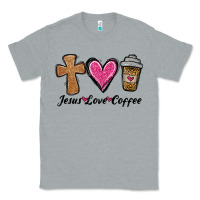 Heather Grey jesus love coffee Classic Tee - Jasminsmagicworld
