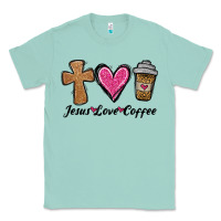 Seafoam jesus love coffee Classic Tee - Jasminsmagicworld