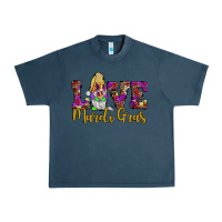 Midnight Navy love mardi gras gnome Urban Heavy Tee - JahusDesignShop