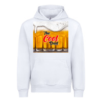 White the cool dad and beer Urban Hoodie - TumblerDesignByShophia
