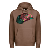 Chestnut leopard flowers cowboy hat Premium Hoodie - Jasminsmagicworld