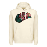 Sandshell leopard flowers cowboy hat Premium Hoodie - Jasminsmagicworld