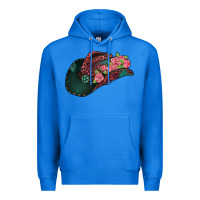 True Royal leopard flowers cowboy hat Premium Hoodie - Jasminsmagicworld