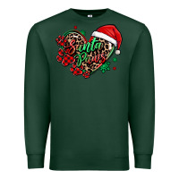 Sports Green santa paws christmas heart Premium Sweatshirt - MaliasSmallBusiness