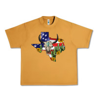 Peanut Butter bull skull texas map american playng Urban Heavy Tee - BarkalooDesign