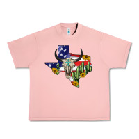 Salmon bull skull texas map american playng Urban Heavy Tee - BarkalooDesign