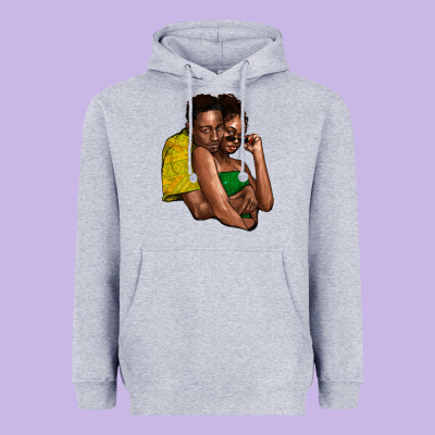 Black Couple Heavyweight Hoodie Designed By Nancycooperartshop