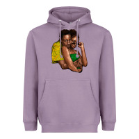 Lavender black couple Heavyweight Hoodie - NancyCooperArtShop