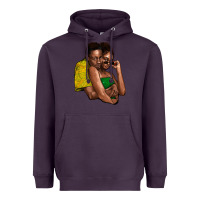 Plum black couple Heavyweight Hoodie - NancyCooperArtShop