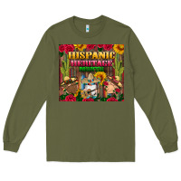Army Green hispanic heritage month gnomes tumbler Long Sleeve Tee - BundleAndBundleShop
