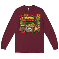 Burgundy hispanic heritage month gnomes tumbler Long Sleeve Tee - BundleAndBundleShop