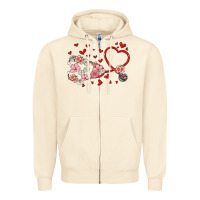 Sandshell valentine's day stethoscope Zipper Hoodie - MaliasSmallBusiness