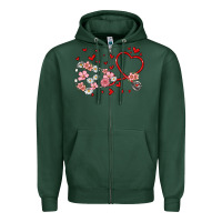 Valentine's Day Stethoscope Zipper Hoodie | Teevron