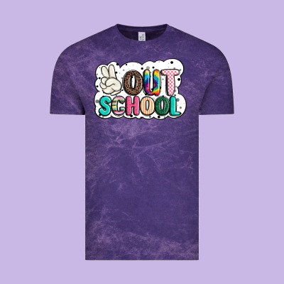 Peace Out School Vintage Tee Designed By Jahusdesignshop