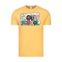 Vintage Mustard peace out school Vintage Tee - JahusDesignShop