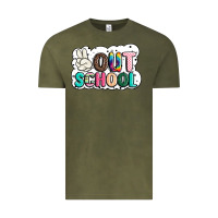 Vintage Olive peace out school Vintage Tee - JahusDesignShop