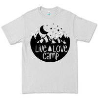 Dove Grey Live Love Camp Premium Tee - Unal Design
