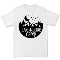 White Live Love Camp Premium Tee - Unal Design