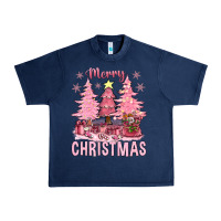 Navy pink merry christmas bbs Urban Heavy Tee - BundleAndBundleShop